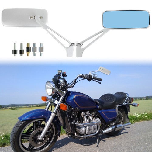 Chrome motorcycle rear mirrors - chrome,