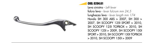 Domino 0204 left brake - domino,