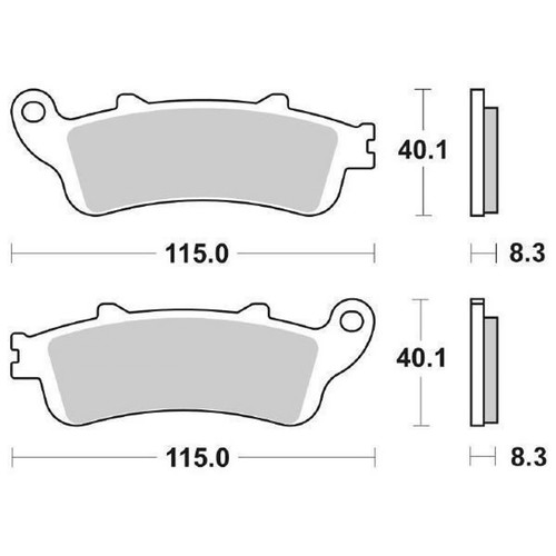 Pair brake pads 735hs - of,