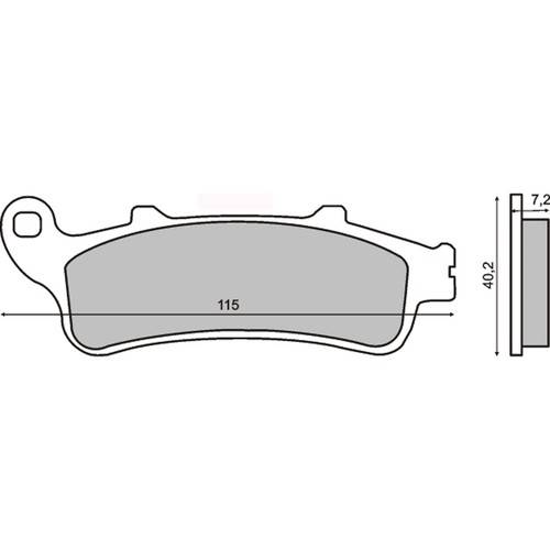 Pair sintered brake pads - pair,