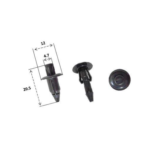 Plastic rivets x - 20.5, 12